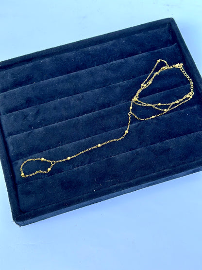 Triple Gold Ball Hand chain