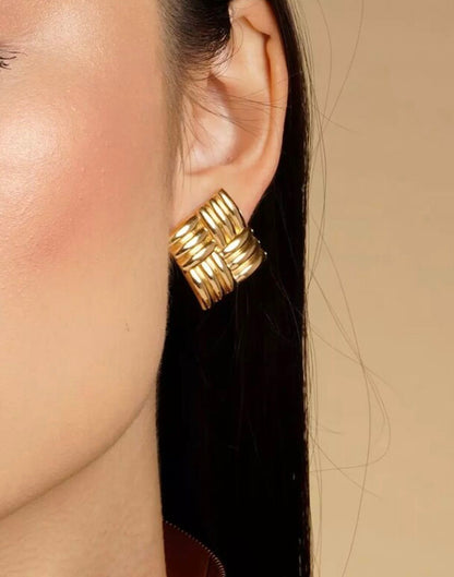 Boxy Zigzag Earrings