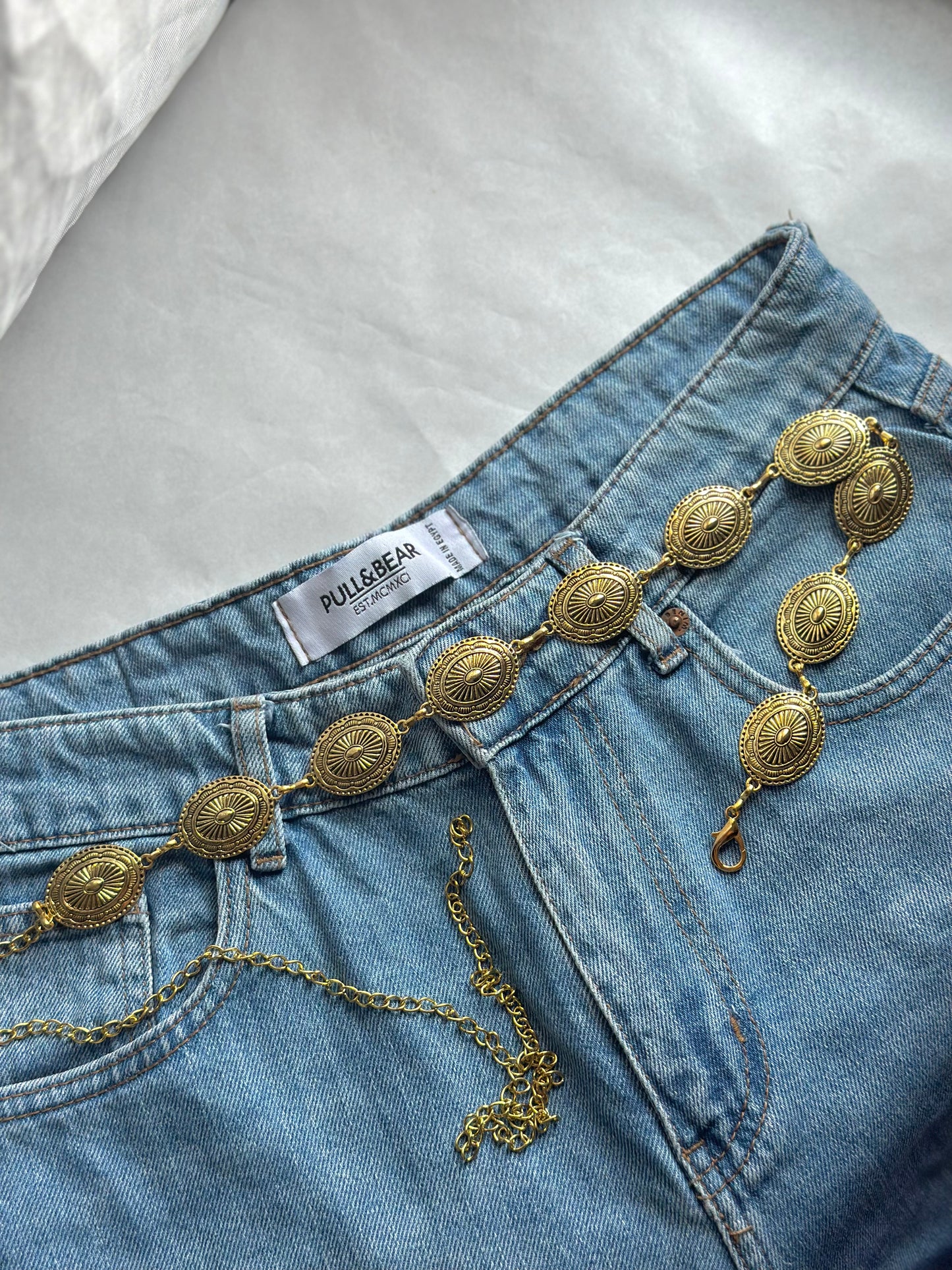 Oval Decor Gold Belt