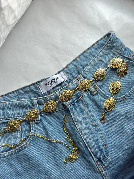 Oval Decor Gold Belt