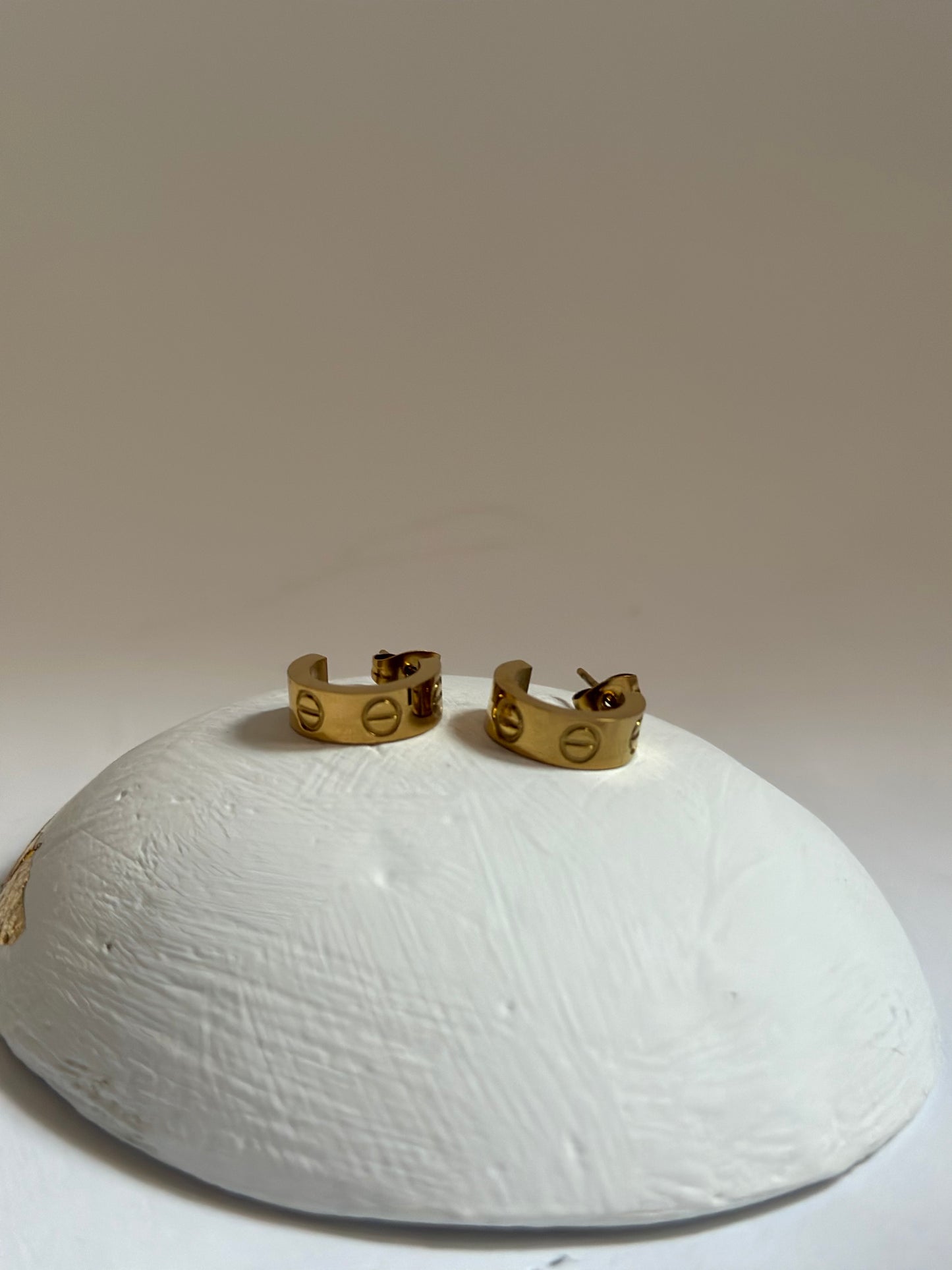 Gold cartier earrings