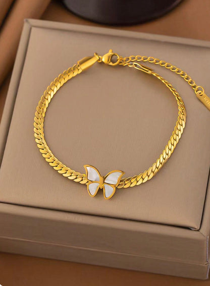 Snake X butterfly Bracelet
