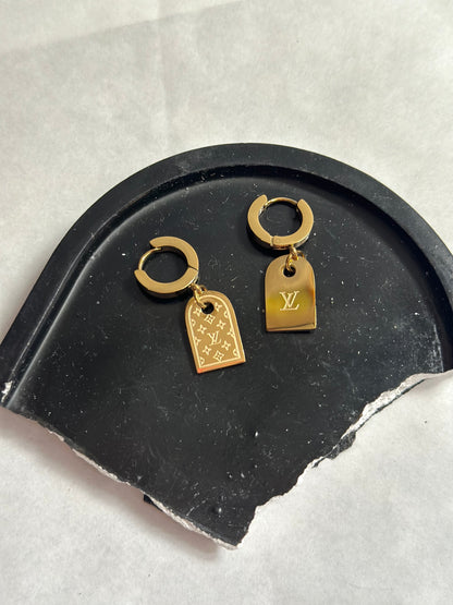 Double sided LV earrings