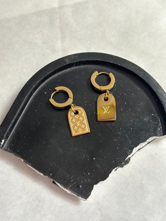Double sided LV earrings