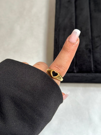 Black Heart Ring