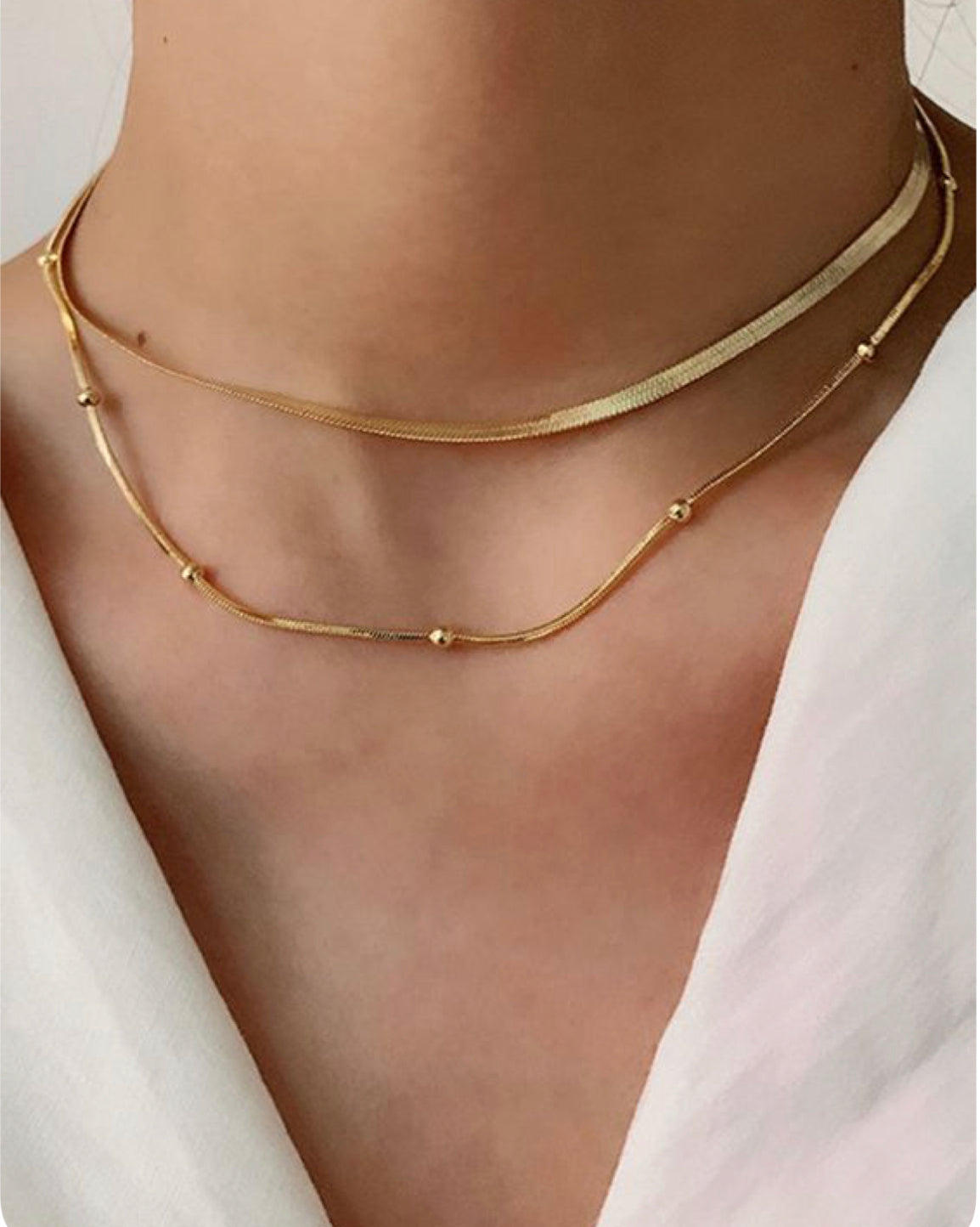 Two Layers Basic Necklace