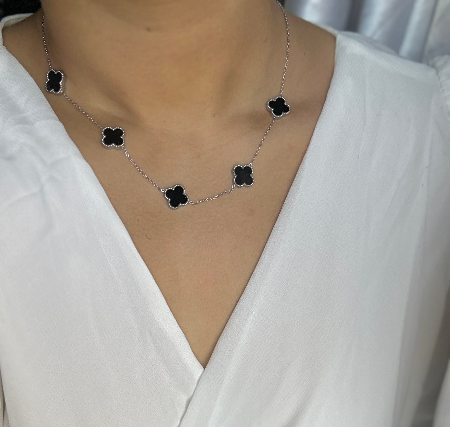Silver Vancleef Necklace