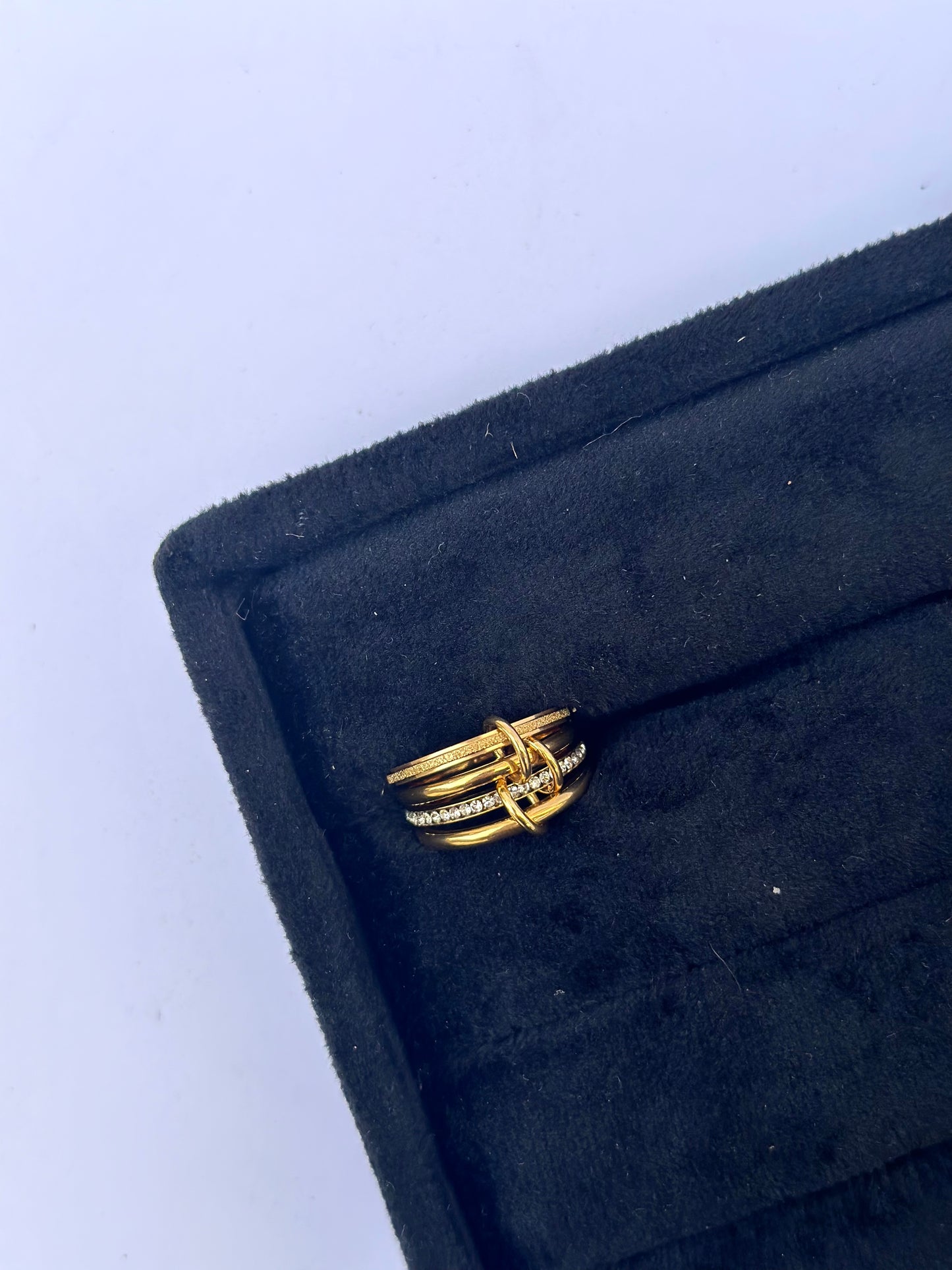 Four Gold stack Ring