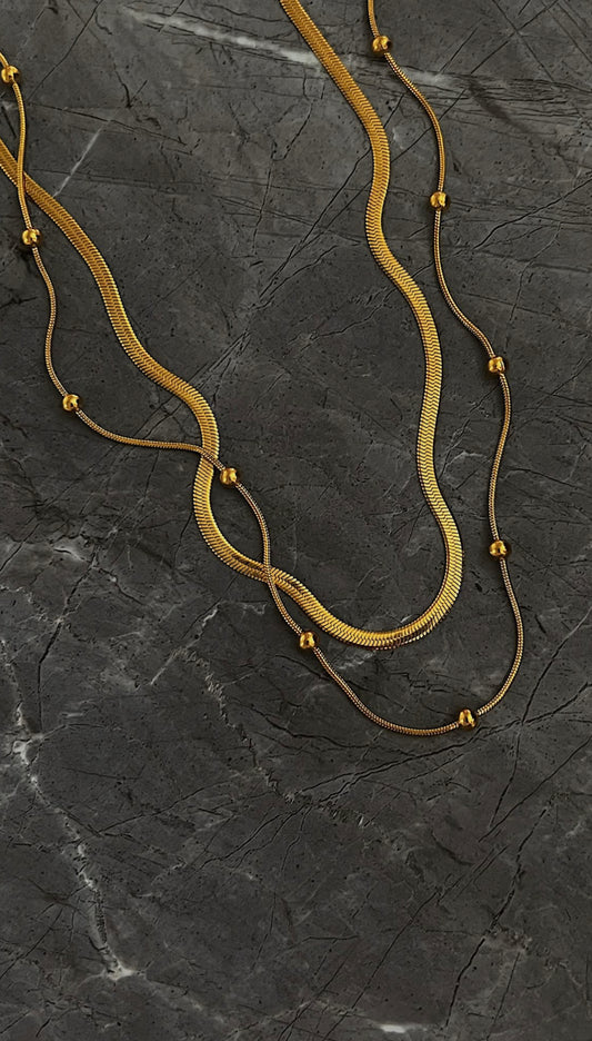 Two Layers Basic Necklace