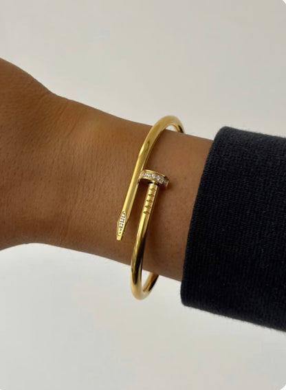 Nail Zircon Bracelet