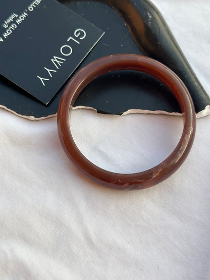 Brownie Circle Acrylic Bangle