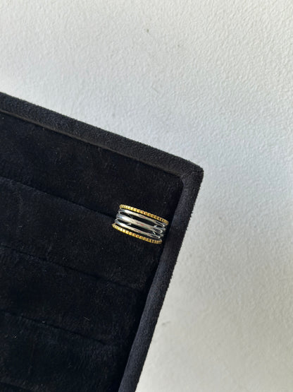 Lines Silver x Gold Ring