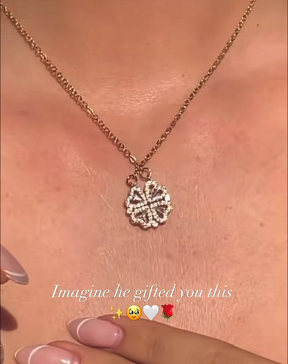 Four Magnetic Heart Necklace