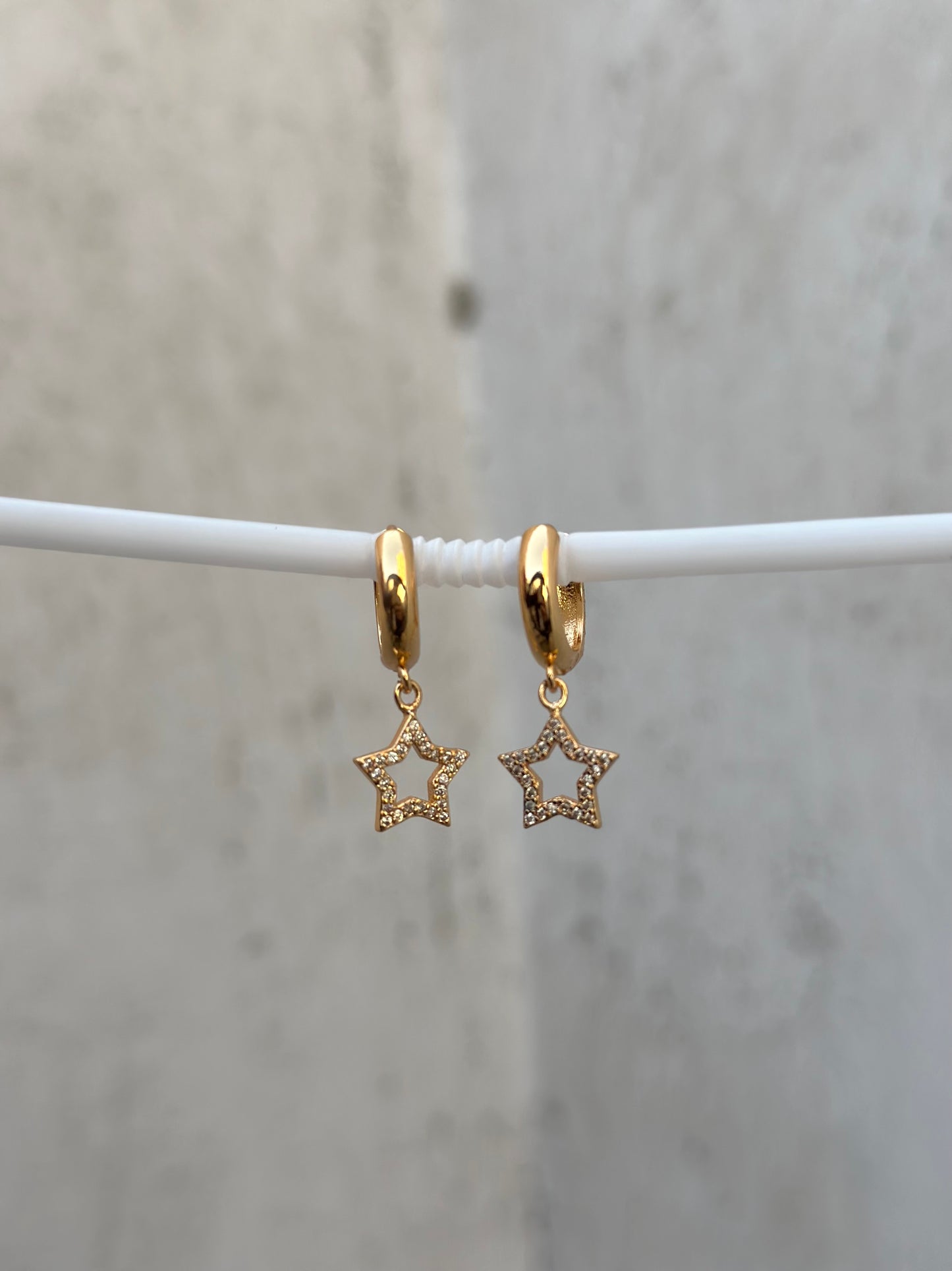 Star Drop Hoop