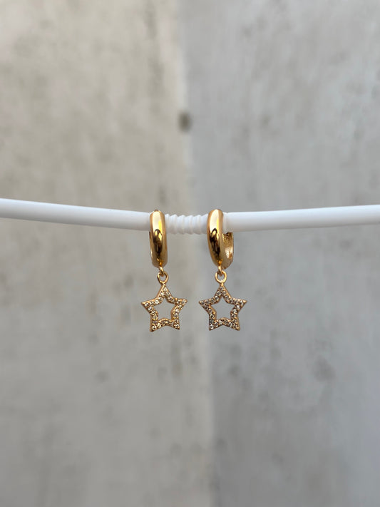 Star Drop Hoop