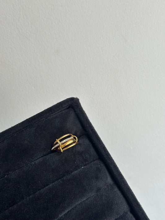 Four Gold Stack Ring