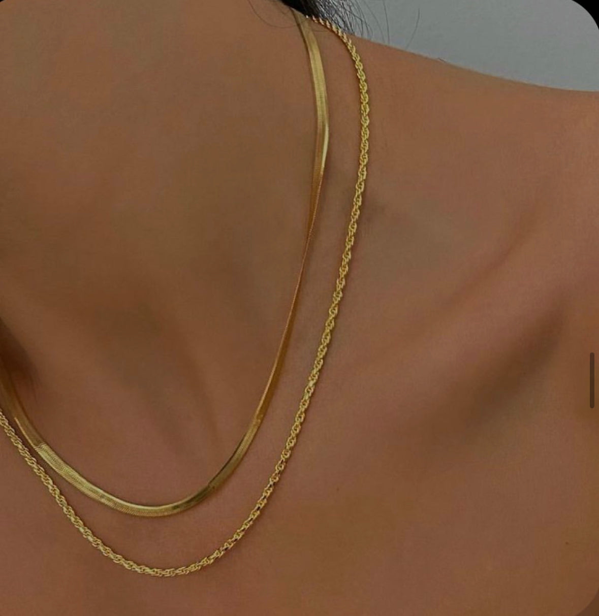 Rope x Snake Necklace Set