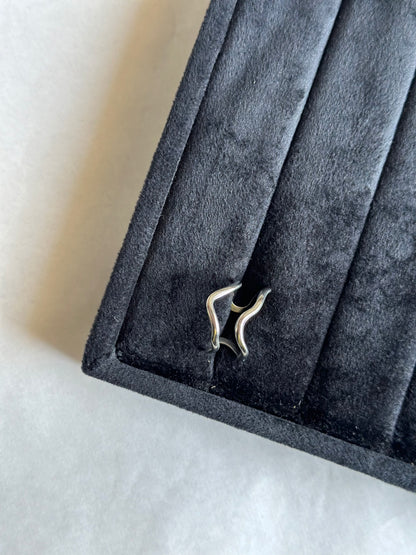 Waves Silver Ring