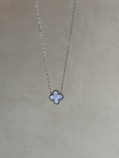 Double sided Vancleef Silver Necklace