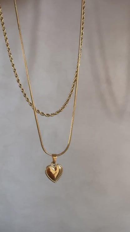 Heart Necklace Set